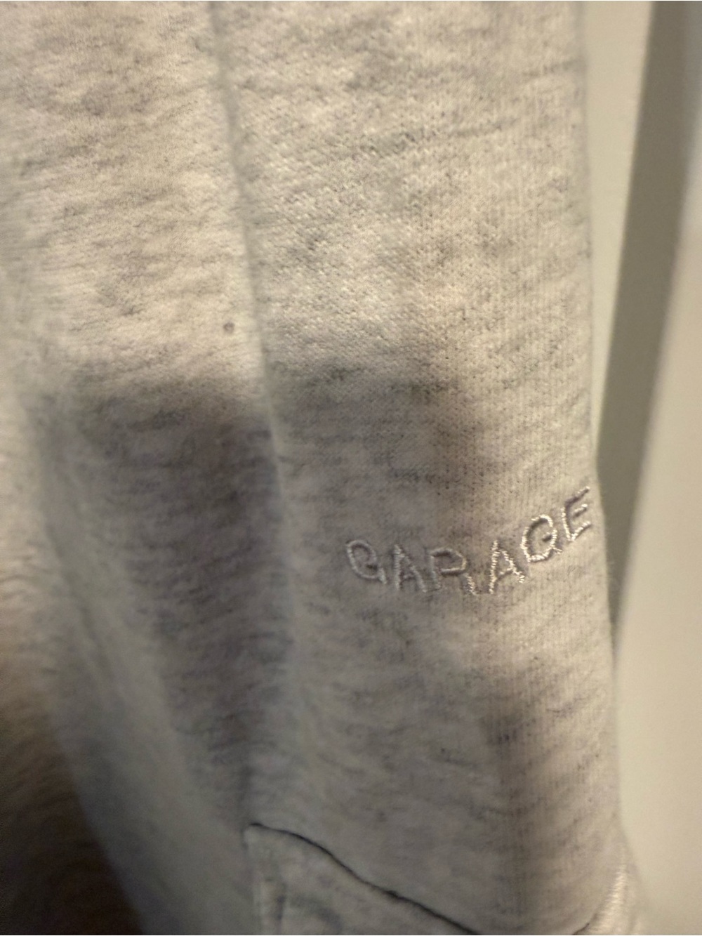 Garage Heather Gray Embroidered Sweatshirt